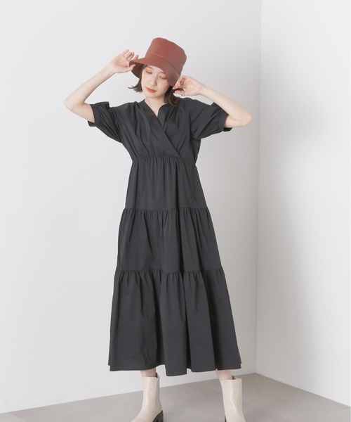 「N.（N. Natural Beauty Basic）」 半袖ワンピース SMALL イエロー レディース_画像2