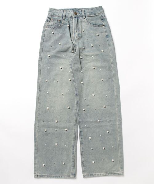 [Jasmine Grandiflorum] Denim брюки LARGE голубой женский 