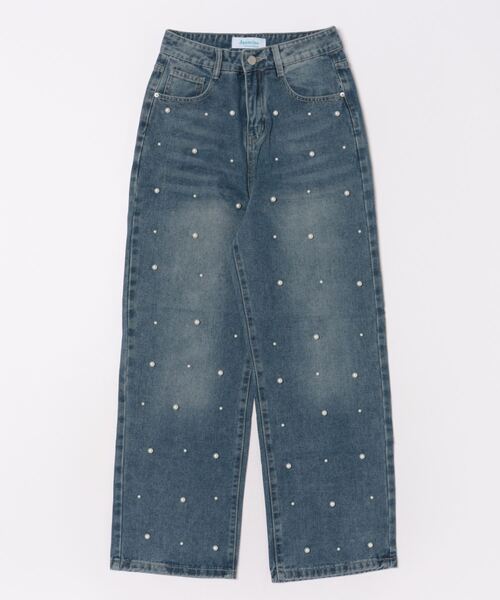 [Jasmine Grandiflorum] Denim брюки LARGE голубой женский 