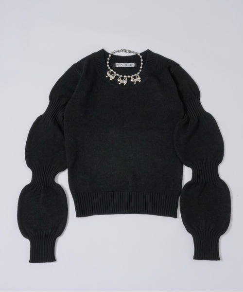 「musubore」 長袖ニット FREE ピンク レディース_画像2