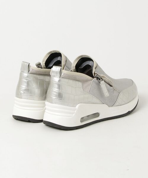「coca(ANDEX shoes product)」 ローカットスニーカー 24cm シルバー レディース_画像2