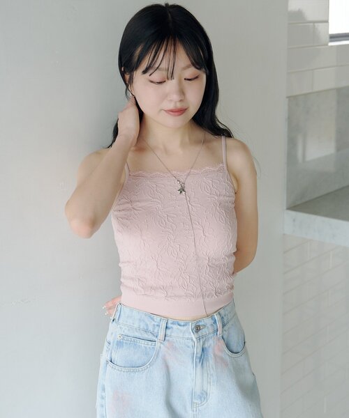 Kastane（カスタネ） カップ付き キャミソール 「6色展開」カップ付き