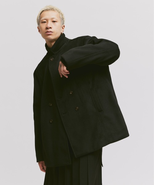 「FEKETE」 ピーコート MEDIUM ブラック メンズ_画像7