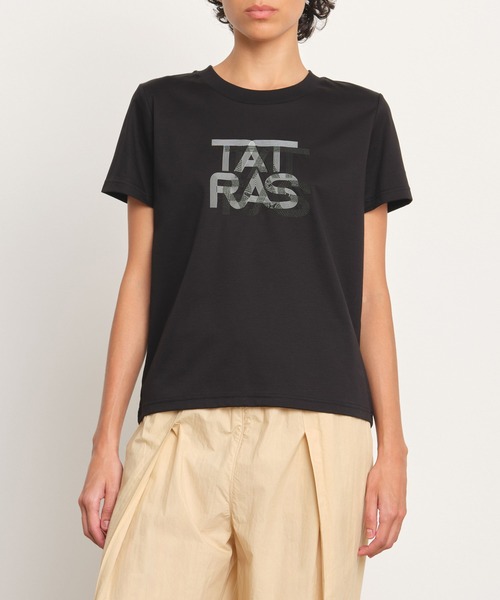 美品 新作　タトラス TATRAS CORNELIA ロゴ刺繍半袖Tシャツ TATRAS（タトラス） tシャツ 半袖 CORNELIA コルネーリア レディース