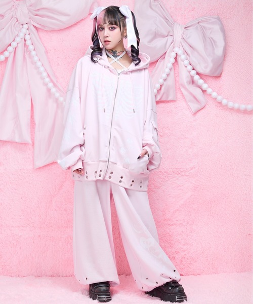 AVENCHUMU ワイドパンツ スウェットパンツ ジャージ Full of