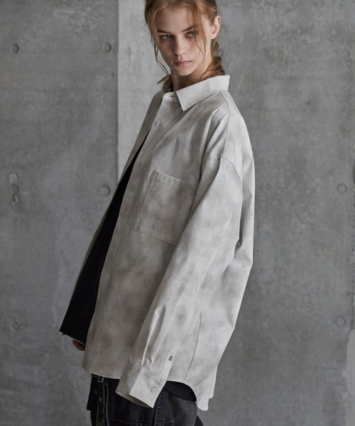 「SERACE」 長袖シャツ M ブラック メンズ_画像4