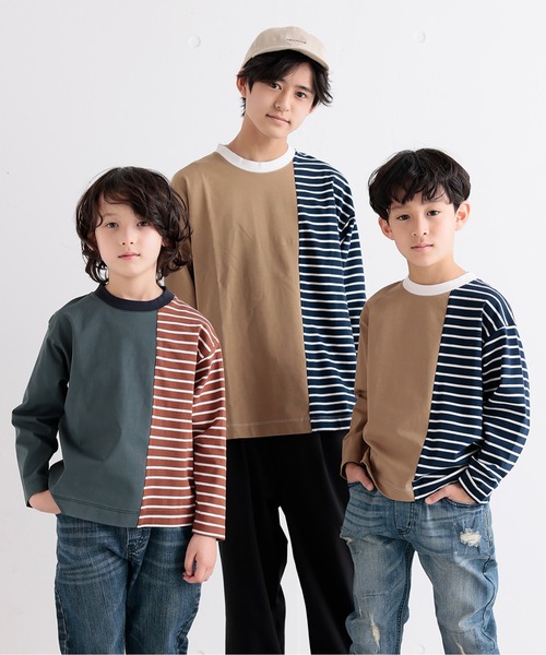 「ARCH & LINE」 「KIDS」長袖カットソー L グリーン キッズ_画像4