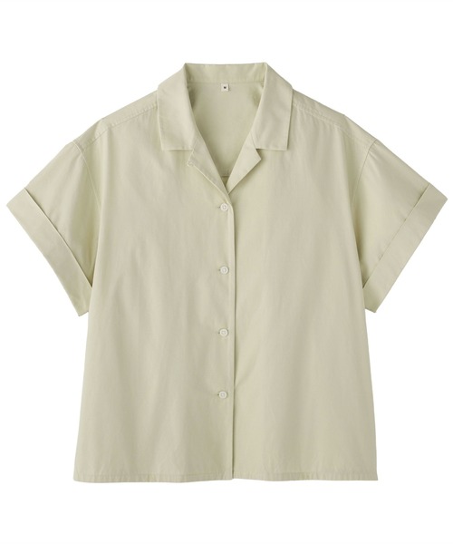 MUJI Labo ブラウス シャツ 「MUJI Labo」婦人 ポプリン半袖シャツ