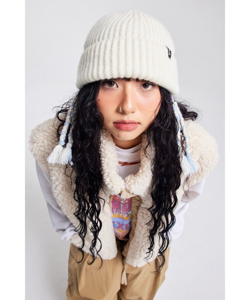 WHITE SANDS ニット帽 ニットキャップ レディース ラムズウール