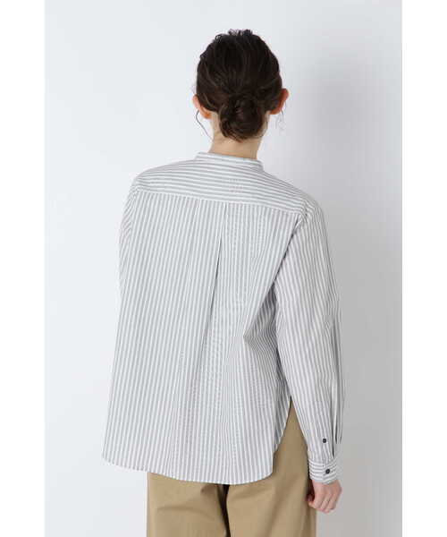 「human woman」 長袖ブラウス MEDIUM チャコールグレー レディース_画像5