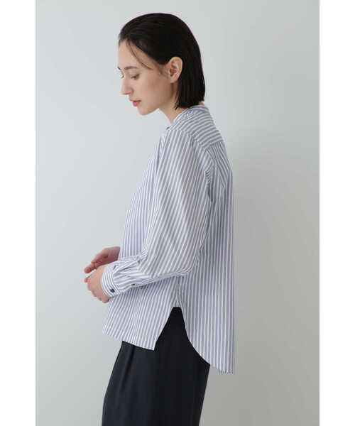 「human woman」 長袖ブラウス MEDIUM チャコールグレー レディース_画像9