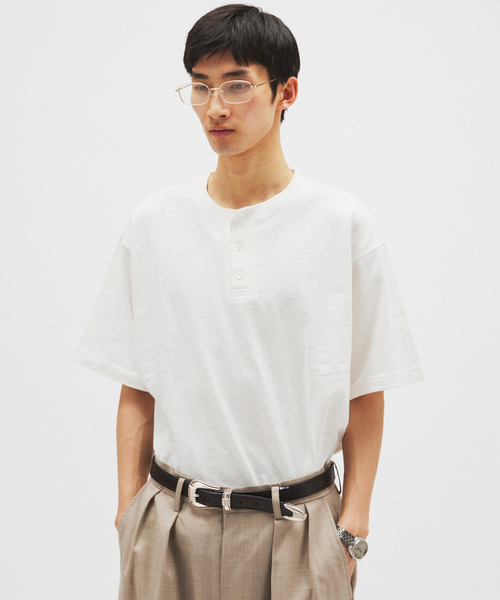 JOURNAL STANDARD ジャーナルスタンダード　タートル半袖 JOURNAL STANDARD（ジャーナルスタンダード） tシャツ スラブ ヘンリー