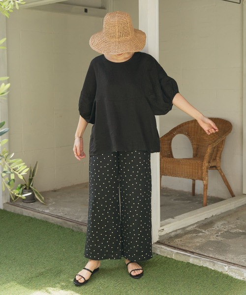 「URBAN RESEARCH DOORS」 イージーパンツ MEDIUM ベージュ レディース_画像4