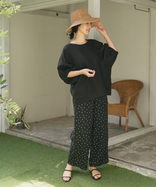「URBAN RESEARCH DOORS」 イージーパンツ MEDIUM ベージュ レディース_画像5