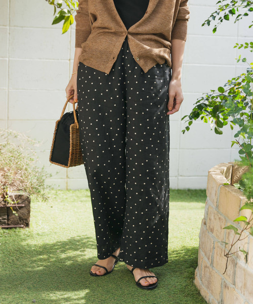 「URBAN RESEARCH DOORS」 イージーパンツ MEDIUM ベージュ レディース_画像6