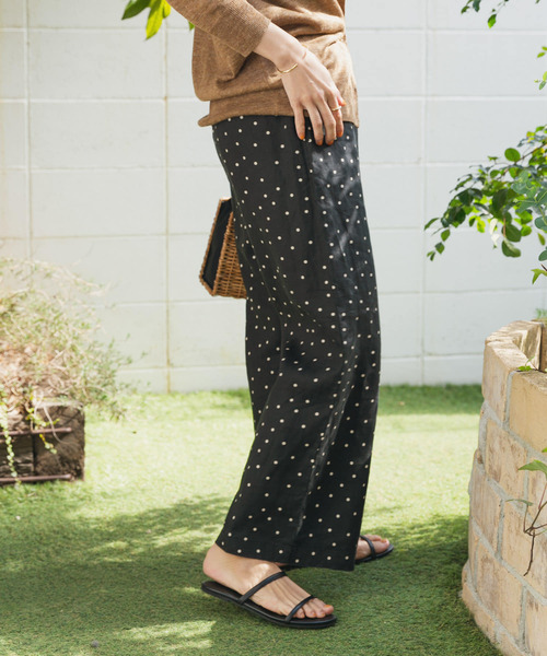 「URBAN RESEARCH DOORS」 イージーパンツ MEDIUM ベージュ レディース_画像7