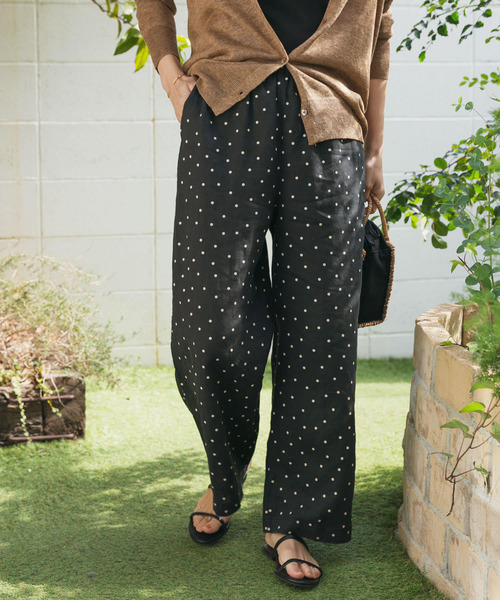 「URBAN RESEARCH DOORS」 イージーパンツ MEDIUM ベージュ レディース_画像8