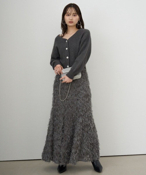 「SNIDEL」 ロングスカート 0 グレー レディース_1