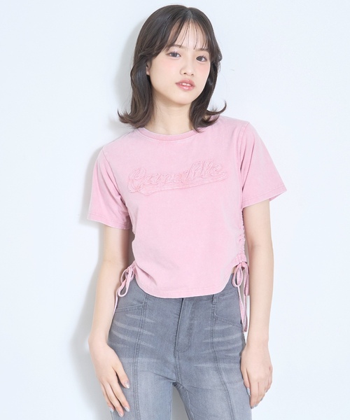 LOVETOXIC tシャツ 「LTXC/綿100%」ピグメントドロスト半袖T キッズ