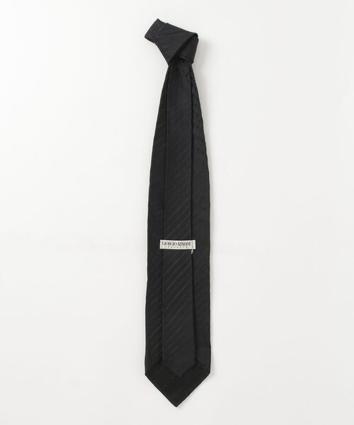 新品 アルマーニ GIORGIO ARMANI ネクタイ ブラック 黒 GIORGIO ARMANI 「GIORGIO ARMANI」 ネクタイ - ブラック メンズ