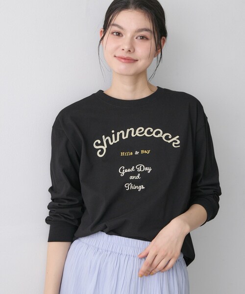 花柄筆記体ロゴTシャツ 23SS シークエル 極美品 A19070 黒L レディースファッション通販の | 花柄刺繍ビッグTシャツ[cc102] トップス