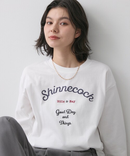 Dessin（デッサン） tシャツ 「洗える」コットンロゴロングTシャツ