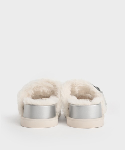 「CHARLES & KEITH」 フラットサンダル 25.5cm ブラック レディース_画像8