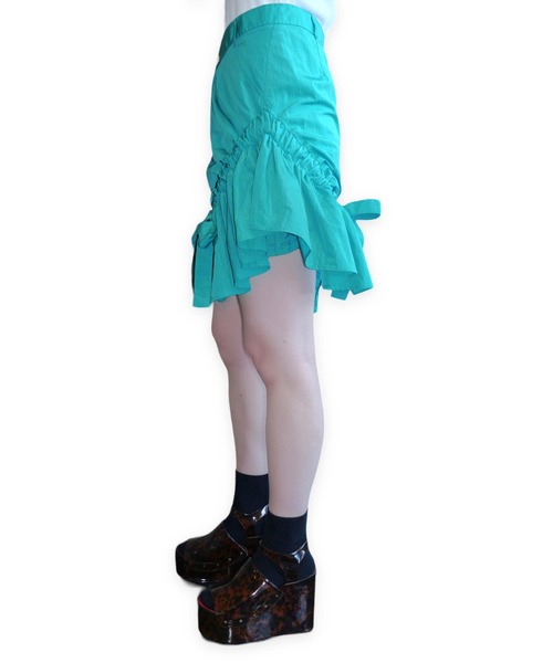 「PAMEO POSE」 スカート MEDIUM グリーン レディース_画像3