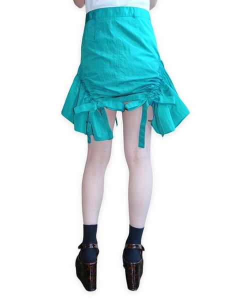「PAMEO POSE」 スカート MEDIUM グリーン レディース_画像4