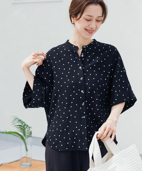 ゆるです★URBAN RESEARCH ランダムドットドルマンブラウス URBAN RESEARCH - 【URBAN RESEARCH 】ランダムドットドルマンブラウス