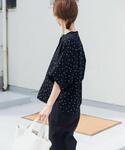 リネンシャツ ブラウス シャツ リネンリヨセル...の詳細画像2