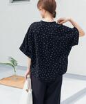 リネンシャツ ブラウス シャツ リネンリヨセル...の詳細画像3
