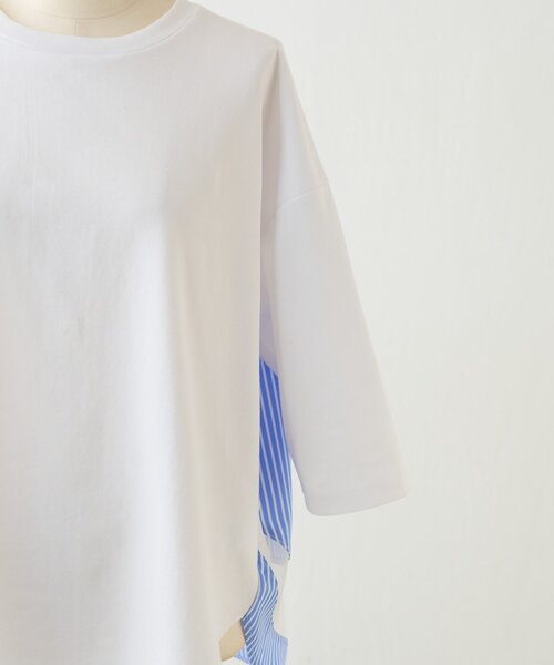 BEARDSLEY（ビアズリー） tシャツ ストライプコンビカットソー