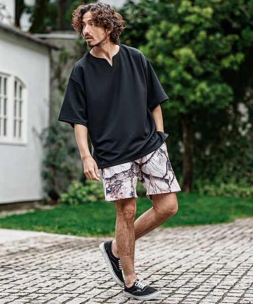 カンパニョーロ　パンツ CAMBIO（カンビオ） パンツ mp15008- リアルツリー柄ショートパンツ