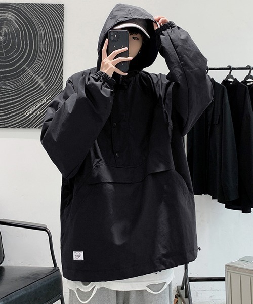 「NEW GENTLEMAN」 マウンテンパーカー M ブラック メンズ_画像9