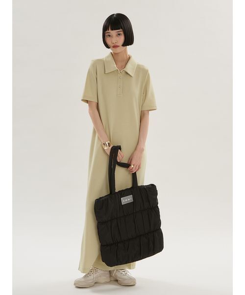 emmi uvカット ワンピース ジョーゼットポロカットワンピース/UVカット 