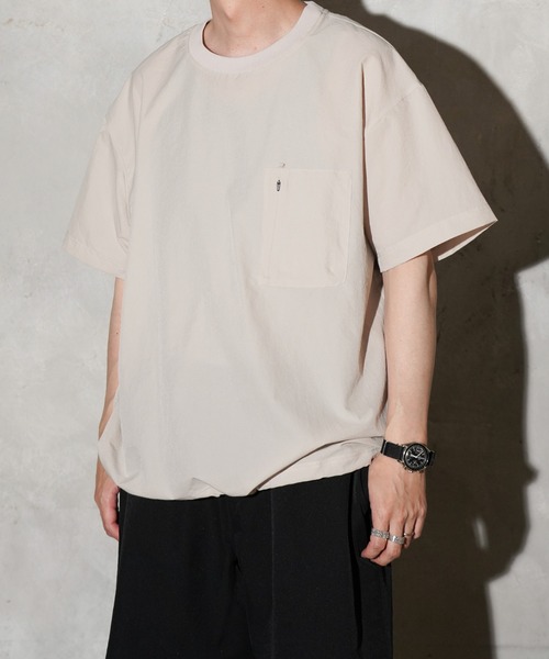 未使用級 NANGA ナンガ コンフィー ティー ベージュ M NANGA（ナンガ） tシャツ DotAir COMFY TEE ドットエア コンフィー T