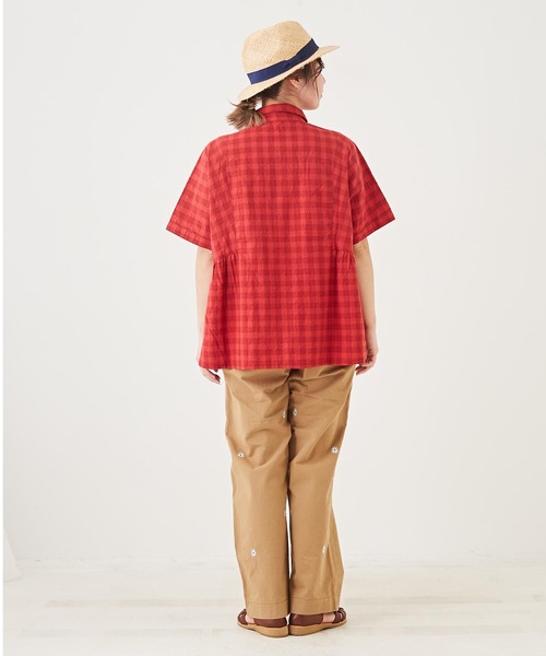 「CUBE SUGAR」 半袖シャツ M カーキ レディース_画像7