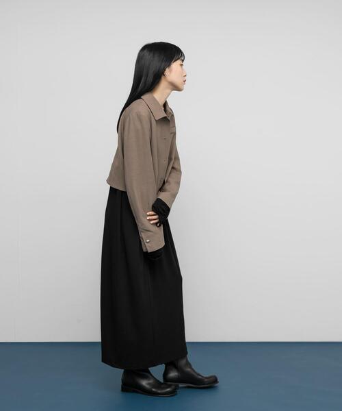 「KBF」 ジャケット ONE ブラウン レディース_画像9