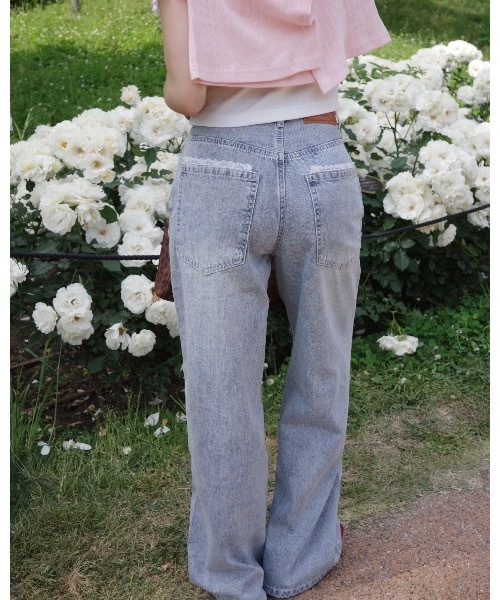 JUMELLE（ジュメロ） ジーンズ デニム デニムパンツ レースデザイン