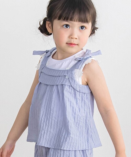 セットアップ 「店舗限定」サッカーチュニック＋パンツセットアップ(95~150cm) キッズ 子供服 女の子の画像