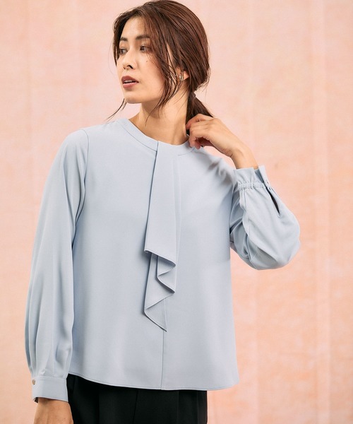 「GLOBAL WORK」 長袖ブラウス LARGE オフホワイト レディース_画像7