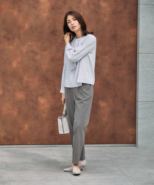 「GLOBAL WORK」 長袖ブラウス LARGE オフホワイト レディース_画像9
