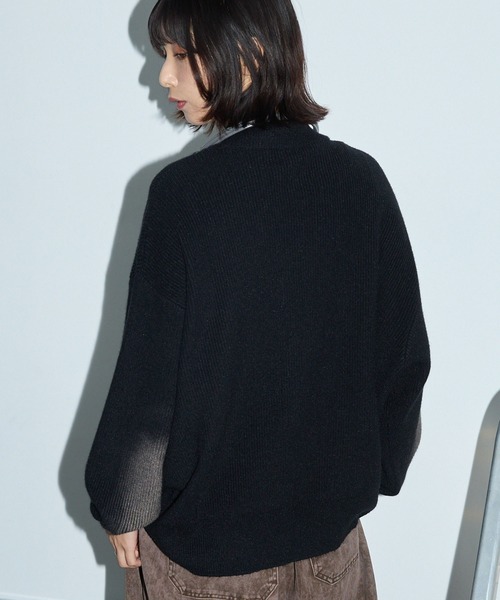 「Anchor Smith」 ニットカーディガン M ブラウン レディース_画像6