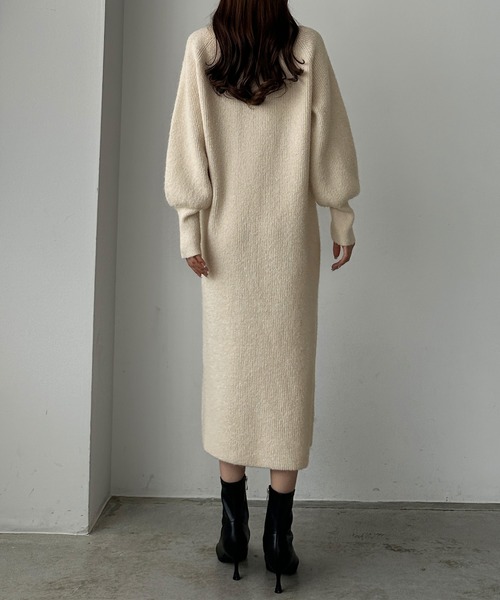 「Louere」 ニットワンピース SMALL アイボリー レディース_画像5