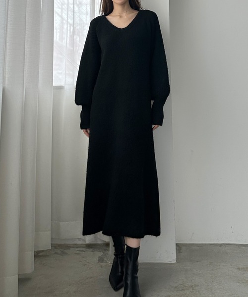 「Louere」 ニットワンピース SMALL アイボリー レディース_画像7