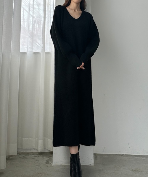 「Louere」 ニットワンピース SMALL アイボリー レディース_画像8
