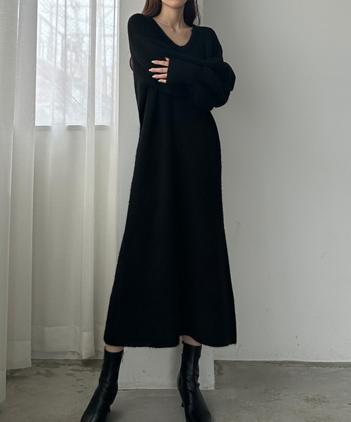 「Louere」 ニットワンピース SMALL アイボリー レディース_画像9