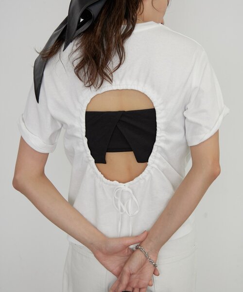 Loungedress（ラウンジドレス） tシャツ 「バックシャン」バックホール
