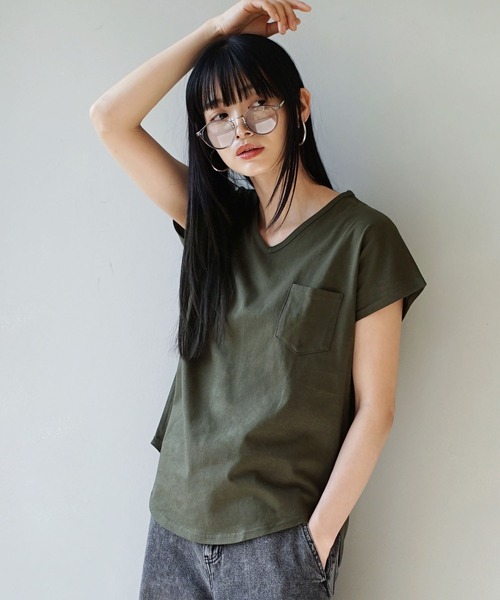 zootie（ズーティー） tシャツ 半袖 汗しみない Tシャツ「Vネック